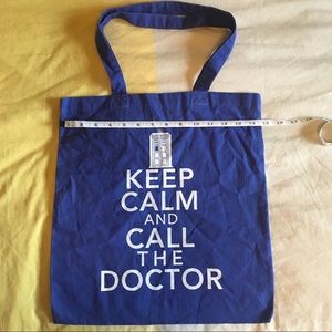 NWOT Doctor Who “Keep Calm” tote bag